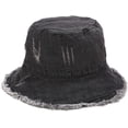 thumbnail image 1 of CoCopeaunts Denim Bucket Hat Retro Ripped Frayed Brim Basin Hat Fashion Street Comfort Fisherman Hat Spring Summer UV Protection, 1 of 8