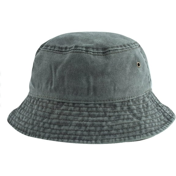 CoCopeaunts Denim Bucket Hat for Women Street Travel Work Wild Wear Men Fisherman Hats Lightweight Collapsible Cotton Basin Hat