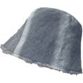 thumbnail image 1 of CoCopeaunts Denim Bucket Hats Irregular Foldable Men Fisherman Hat Unisex Fashion Frayed Brim Summer Travel Bucket Cap for Women, 1 of 8