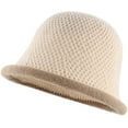 thumbnail image 1 of CoCopeaunts Dome Bucket Hat Women Matching Knitting Hats Warm Roll-up Brim Outdoor Fisherman Cap Shade Keep Warm, 1 of 8