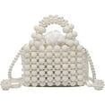 thumbnail image 1 of CoCopeaunts Evening Bag for Women Cute Handbag Mini Hobo Bag Crossbody Bag Women Rhinestone Pearl Woven Purse Party Wedding Clutch Bag, 1 of 8