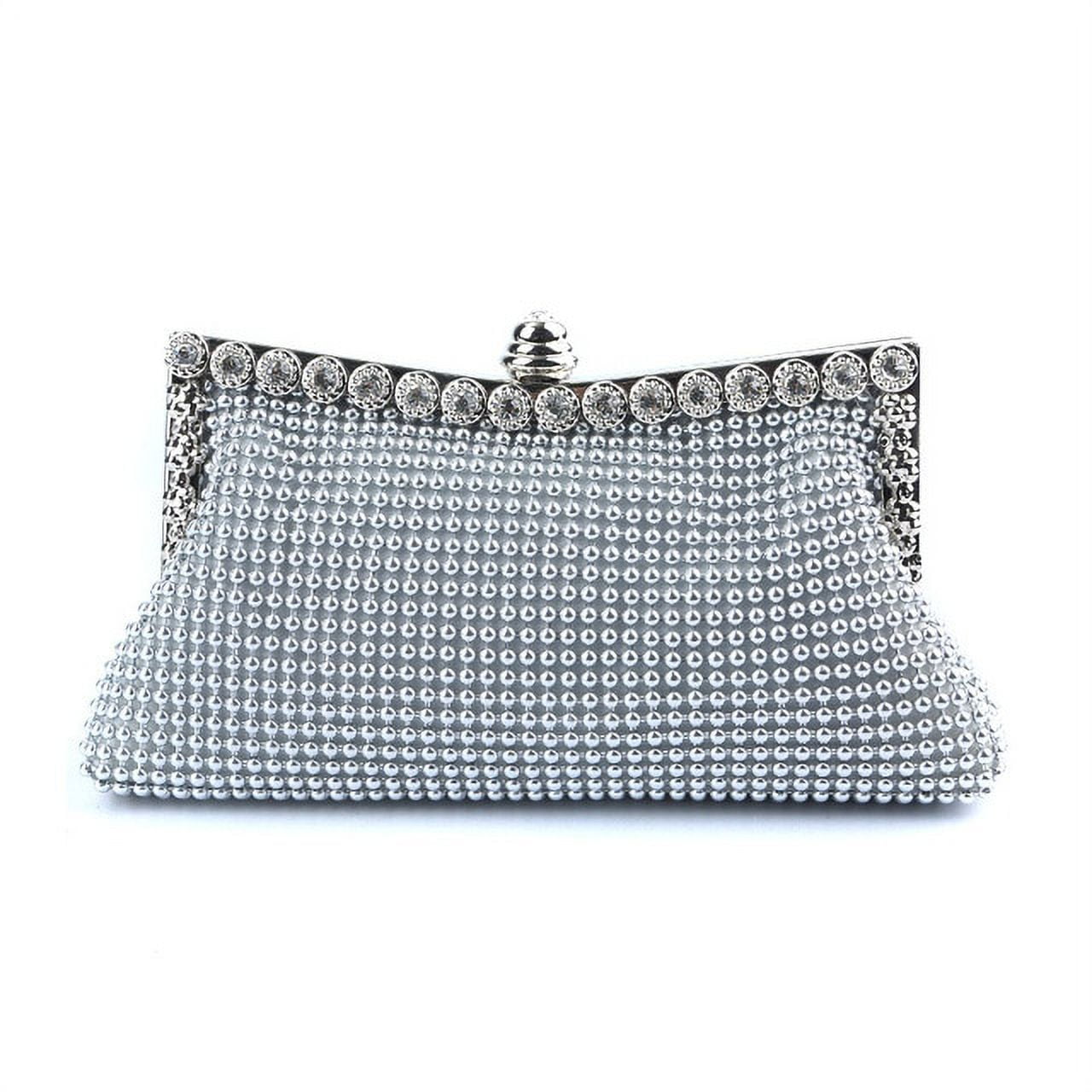Mini Glitter Clutch Purse With Simple Geometric Shape For Evening Party,  Wedding And Banquet