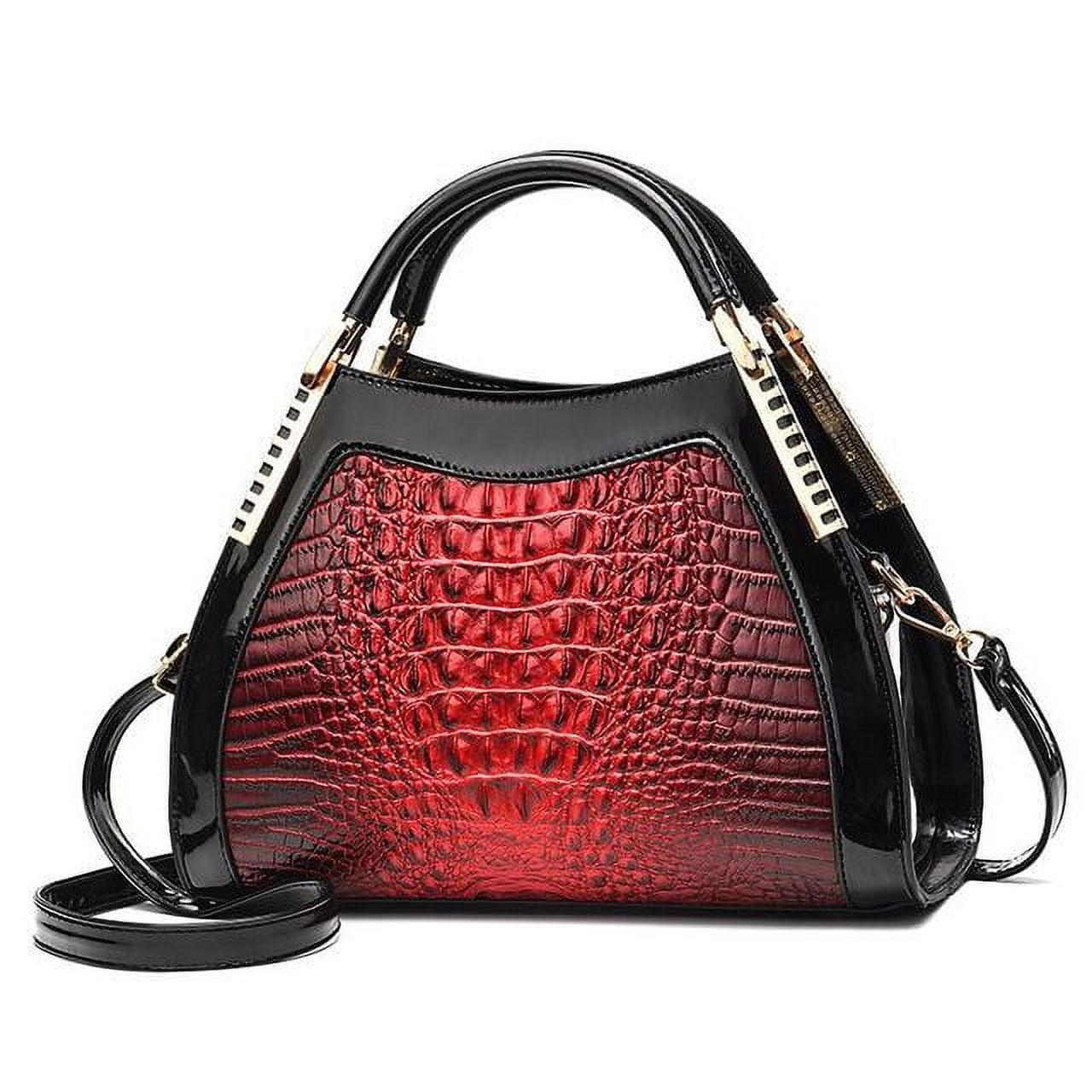 CoCopeaunts Famous Designer Crocodile Women Handbags High Quality PU Leather Bag For Women Fashion Alligator Shoulder Bags Hand Bag Bolsos Walmart