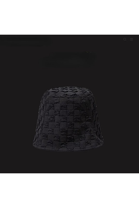 Fashion Pleated Bubble Bucket Hat for Women Sun Hat Breathable All-match Show Face Small Fisherman Hats