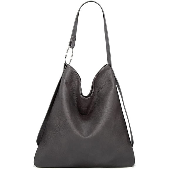 CoCopeaunts Fashion Shoulder Bag for Women Large Capacity Handbag Top Handle Satchel PU Tote Bag Retro Purse