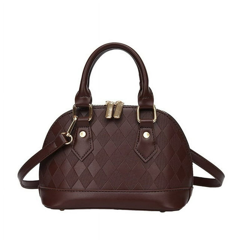 Mini Pu Leather Crossbody Bag, Geometric Pattern Shoulder Bag