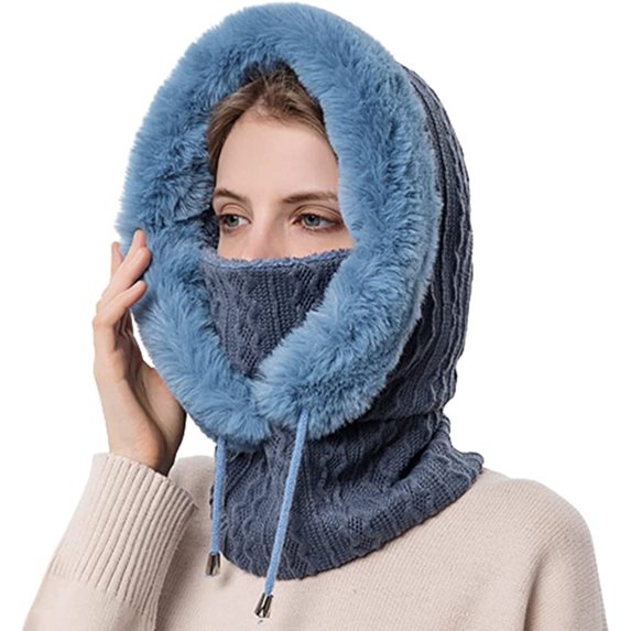 CoCopeaunts Fashion Winter Hat Beanie Hats for Women Beanie Knit Skull Cap Plush Beanies Hat Winter Beanies Hat Cold Proof Ski Cap