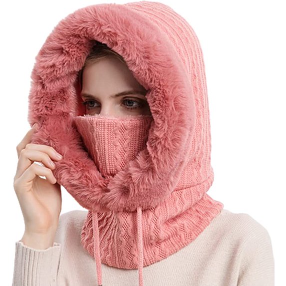 CoCopeaunts Fashion Winter Hat Beanie Hats for Women Beanie Knit Skull Cap Plush Beanies Hat Winter Beanies Hat Cold Proof Ski Cap