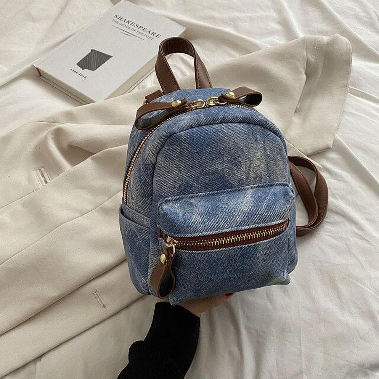 Bags, Mini Jean Backpack