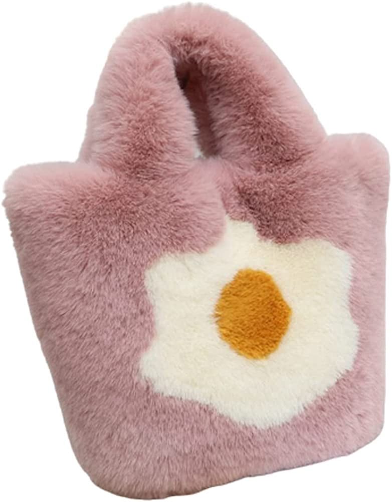 Fluffy Faux Fur Large Capacity Tote Handbag
