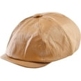 thumbnail image 1 of CoCopeaunts Faux Leather Beret Hat Solid Color Men's PU Peaked Cap Women Classic Newsboy Cap Autumn Winter Streetwear Newsboy Hat, 1 of 8