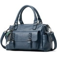 thumbnail image 1 of CoCopeaunts Faux Leather Shoulder Bag for Women Flap Handbag Willow Nail Crossbody Bag Large Capacity Purse Retro Satchel, 1 of 7