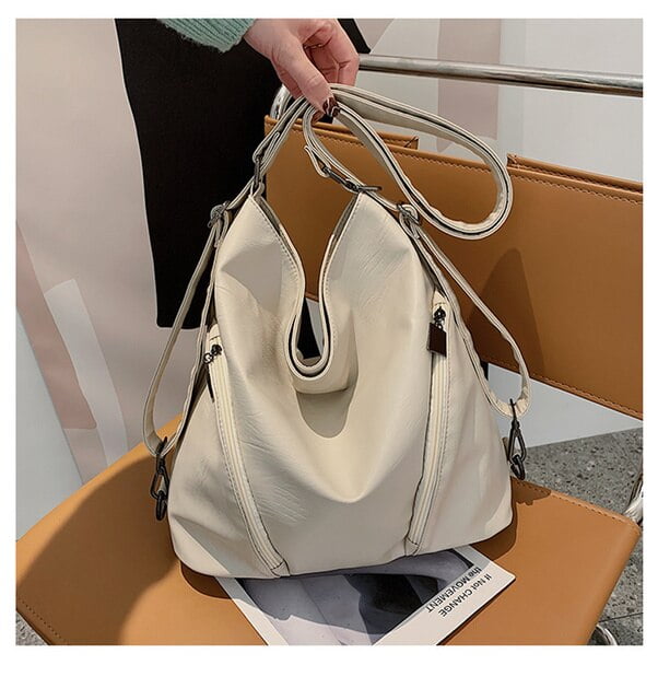 CoCopeaunts Large White Shoulder Bags for Women Luxury Soft Leather  Crossbody Bag All Match Design Messenger Bag Trending Ladys Handbags Sac 