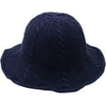 thumbnail image 1 of CoCopeaunts Fisherman Hat Women Winter Versatile Solid Color Chunky Cable Knit Basin Hat Folding Fashion Soft Warm Bucket Hats, 1 of 8
