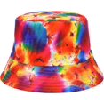 thumbnail image 1 of CoCopeaunts Graffiti Bob Cap Hip Hop Bucket Hat Foldable Double-Sided Fishing Hat Tie Dye Gorros Men Women Beach Sun Fisherman Hat, 1 of 8