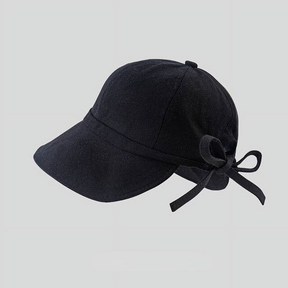 CoCopeaunts Hats for Women Summer Beach Bucket Hat Women Bows Adjustable Cotton Outdoor Sun Hats Sports Beach Foldable Panama Caps Ladies