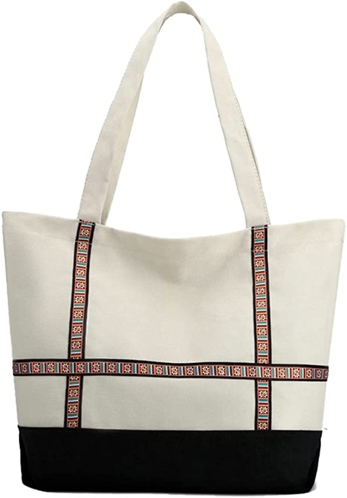 CoCopeaunts Hobo Bag for Women Fashion Large Canvas Handbag Tote Bag