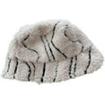 thumbnail image 1 of CoCopeaunts INS Japanese Lamb Wool Bucket Hat Irregular Stripes Warm Fisherman Hat Autumn and Winter Korean Fashion Plush Basin Gorros, 1 of 8