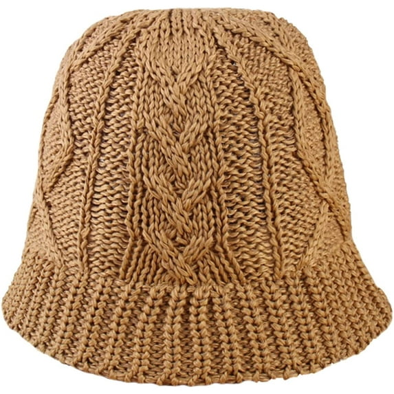 CoCopeaunts Knit Beanie Winter Hat Thermal Thick Fleece Snow Solid Color Bucket Hat for Men and Women Keep Warm Autumn Winter