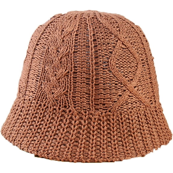 CoCopeaunts Knit Beanie Winter Hat Thermal Thick Fleece Snow Solid Color Bucket Hat for Men and Women Keep Warm Autumn Winter