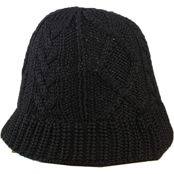 CoCopeaunts Knit Beanie Winter Hat Thermal Thick Fleece Snow Solid Color Bucket Hat for Men and Women Keep Warm Autumn Winter