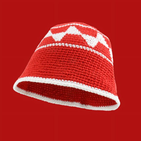 CoCopeaunts Knitted Mix-color Bucket Hats For Women Spring Summer Travel Sunshade Hat Female Crochet Fishermen Cap Outdoor Basin Cap Gorros