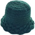 thumbnail image 1 of CoCopeaunts Ladies Bucket Hat Autumn Winter Knitted Breathable Basin Hat Leisure Fascinator Fungus Brim Foldable Fisherman Hat, 1 of 8