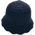 thumbnail image 1 of CoCopeaunts Ladies Bucket Hat Autumn Winter Knitted Breathable Basin Hat Leisure Fascinator Fungus Brim Foldable Fisherman Hat, 1 of 8