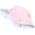 thumbnail image 1 of CoCopeaunts Ladies Bucket Hat Banana Embroidered Double Side Wear Basin Hat Students Sunshade Hat Outdoor Couple Fisherman Hat, 1 of 8