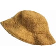 thumbnail image 1 of CoCopeaunts Large Bucket Hat Solid Autumn Winter Lamb Wool Men Fisherman Hat Outdoor Lightweight Warm Basin Hat for Women, 1 of 8