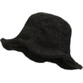 thumbnail image 1 of CoCopeaunts Large Bucket Hat Unisex Solid Colors Women Bucket Cap Outdoor Cold Proof Warm Female Winter Hats Ruffle Wide Brim, 1 of 8