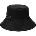 thumbnail image 1 of CoCopeaunts Large Bucket Hat Women Big-Brimmed Fisherman Hat Unisex Pure Color Basin Caps with Adjustable Chin Strap Pin Decorate, 1 of 8