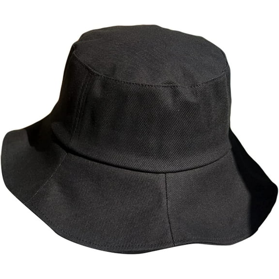 CoCopeaunts Large Bucket Hat Women Elegant Big Wavy Brim Sunscreen Sunshade Fisherman Hat Female Sweet Daily Casual Wild Wear