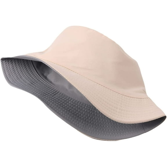 CoCopeaunts Large Bucket Hat Women Solid Double Sided Wear Basin Hat Summer Wide Brim Men Fisherman Hat Casual All-Match