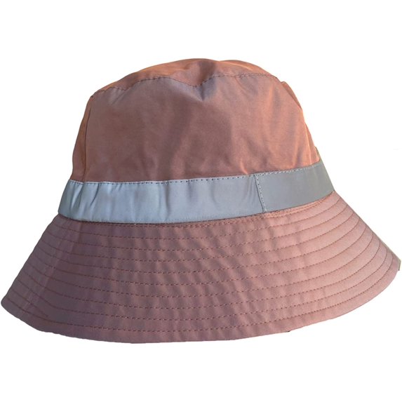 CoCopeaunts Large Bucket Hat for Women Fashion Reflective Stripes Men Summer Bucket Cap Packable Outdoor Sunscreen Fisherman Hat