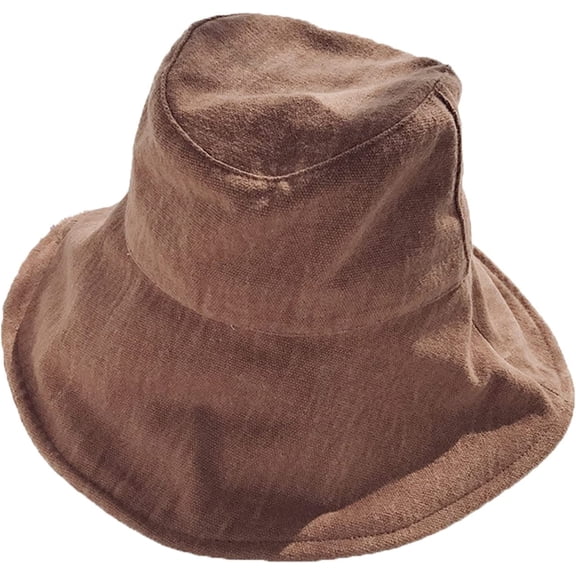 CoCopeaunts Large Bucket Hat for Women Outdoor Summer Wide Brim Bucket Cap Lightweight Foldable Solid Color Men Fisherman Hat