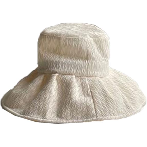 CoCopeaunts Large Bucket Hat for Women Thin Fisherman Hat Spring Summer Sunscreen Big Brim Edge Anti-Ultraviolet uv Sun Cap