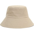 thumbnail image 1 of CoCopeaunts Large Bucket Hat with Windproof Rope Shade Men Fisherman Hat Solid Women Basin Hat Breathable Summer Mesh 2 Sizes, 1 of 8