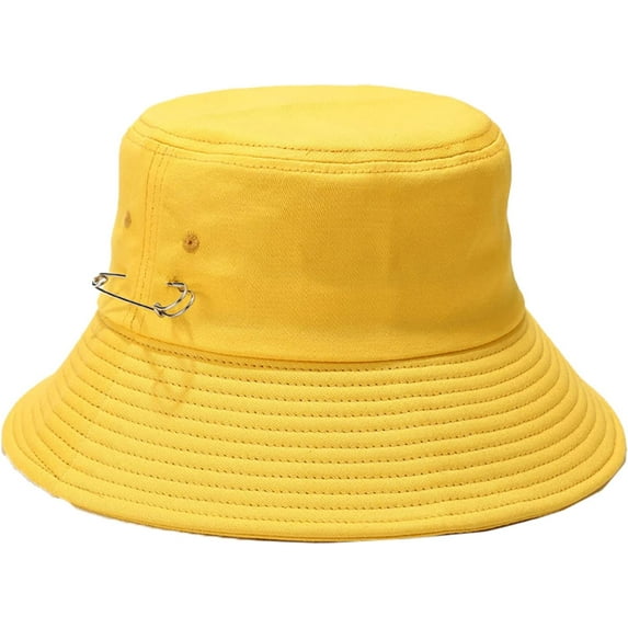 CoCopeaunts Large Buckets Hat Women Big-Brimmed Unisex Pure Color Fisherman Hat Big Head Basin Hat for Mens Outdoor Sunscreen