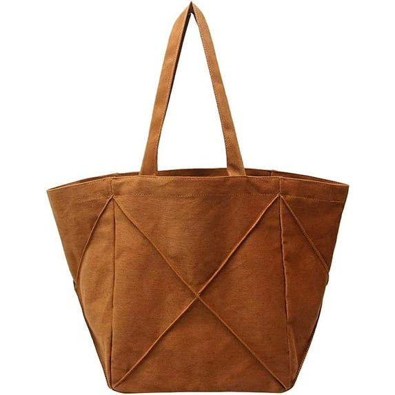 CoCopeaunts Large Canvas Tote Bag for Women Lightweight Work Commuter Handbag School Shoulder Bag for Office, Travel