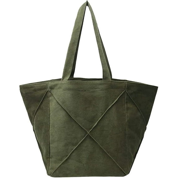 CoCopeaunts Large Canvas Tote Bag for Women Lightweight Work Commuter Handbag School Shoulder Bag for Office, Travel