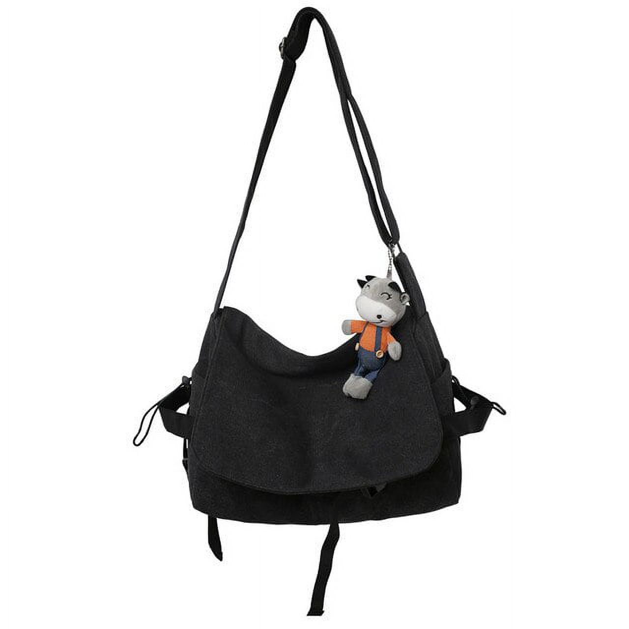 CoCopeaunts Large Capacity Leisure Or Travel Bags Solid Canvas Shoulder Bags Unisex Preppy Style