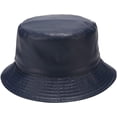 thumbnail image 1 of CoCopeaunts Leather Bucket Hat Casual Outdoor Cool Sunscreen Fisherman Hats Street Activities Hiking Fishing Folding Bucket Cap, 1 of 8