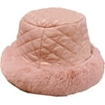 thumbnail image 1 of CoCopeaunts Luxury Bucket Hats Winter Windproof Keep Warm Checkered Basin Cap Western Style Fisherman Hat with Plush Large Brim, 1 of 8