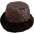 thumbnail image 1 of CoCopeaunts Luxury Bucket Hats Winter Windproof Keep Warm Checkered Basin Cap Western Style Fisherman Hat with Plush Large Brim, 1 of 8