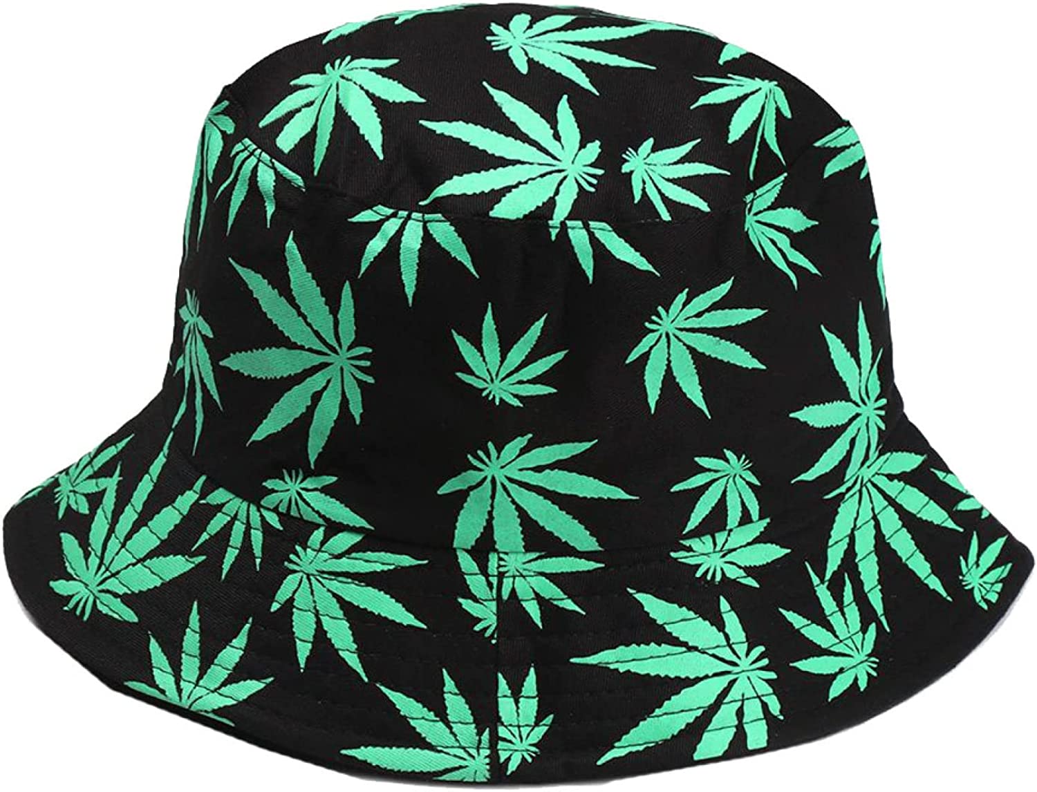 CoCopeaunts Maple Leaf Bucket Hat for Women Wide Brim Sun Protection