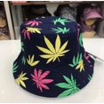 thumbnail image 1 of CoCopeaunts Maple Leaf Panama Bucket Hat Women Men Hip Hop Cap Couple Summer Cotton Fishing Hat Sun Flat Top Fisherman Hats Caps Boonie Gift, 1 of 6