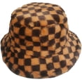 thumbnail image 1 of CoCopeaunts Men Bucket Hat Fashion Chessboard Checker Plush Fisherman Hat Women Autumn Winter Thickened Vintage Keeping Warm Cap, 1 of 8
