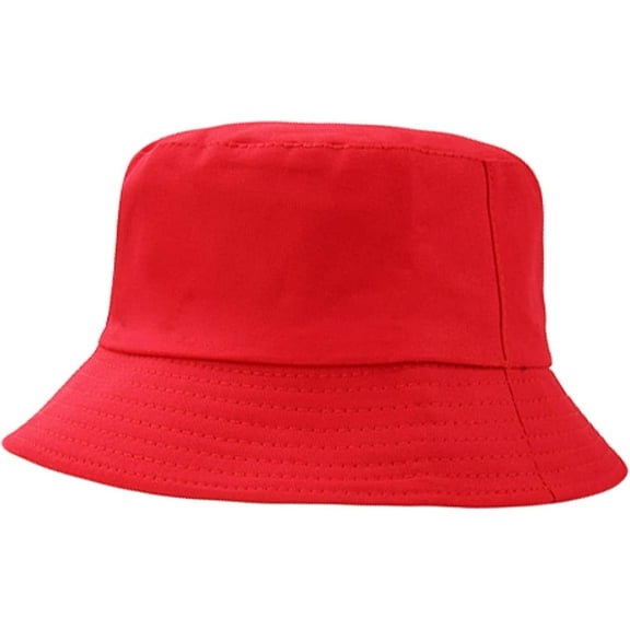 CoCopeaunts Men Bucket Hat Lightweight Packable Women Double Use Fisherman Hats Unisex Pure Color Outdoor Classic Basin Caps