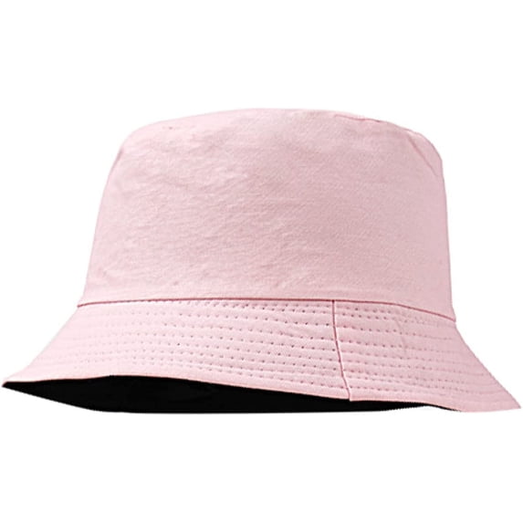 CoCopeaunts Men Bucket Hat Lightweight Packable Women Double Use Fisherman Hats Unisex Pure Color Outdoor Classic Basin Caps